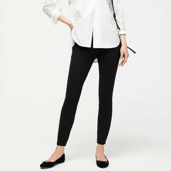 J. CREW ANY DAY Pants in Eco Ponte in Black Size Medium - Picture 1 of 13